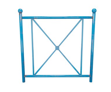 Beyaz arkaplanda izole edilmiş siyah bir robotun 3d görüntülemesi