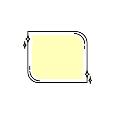 Çerçeve sınır tasarım şablonu izole edilmiş çizim. Çerçeve sınır tasarım şablonu.