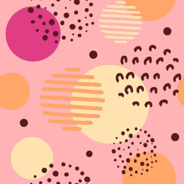 Kusursuz soyut arka planlar. Elle çizilmiş çeşitli şekiller ve karalama nesneleri. Baskı ihtiyaçları ve diğer dijital ihtiyaçlar için kullanılabilir. Çağdaş modern trend vektör çizimleri