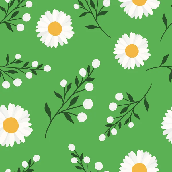 Flor Padrões Sem Costura Cool Design Abstrato Floral Para Tecidos — Vetor de Stock