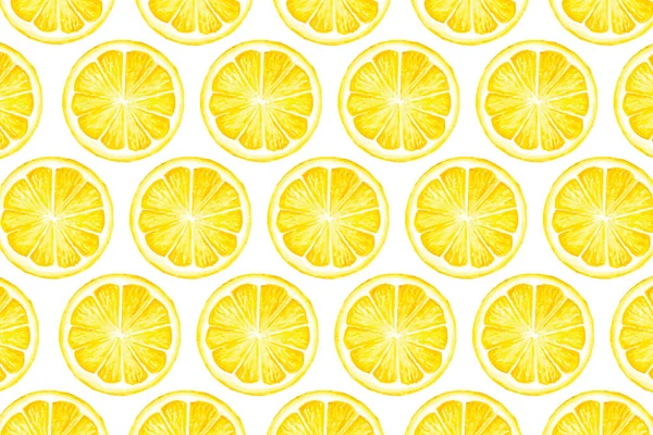 Бесшовный Лимонный Рисунок Белом Фоне Печати Многих Цифровых Потребностей — стоковый вектор