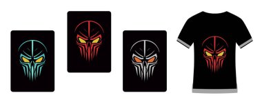 Deniz stili vektör illüstrasyonunda kurukafa. Tişört tasarımı