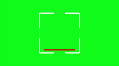 QR kodu ve Barkod tarayıcısı, yeşil arkaplanda izole edilmiş 4k animasyon, Chroma anahtarı