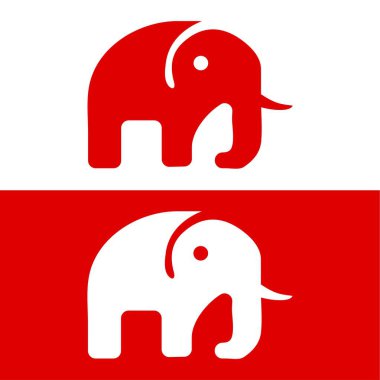 Fil Düzlüğü logosu, fil logosu ikonu, fil logosu tasarımı ilhamı.