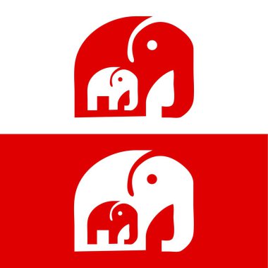 Fil Düzlüğü logosu, fil logosu ikonu, fil logosu tasarımı ilhamı.