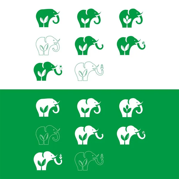 귀여운 코끼리 코끼리 로고입니다 코끼리 Design 코끼리 아이콘 Illustration Icon — 스톡 벡터