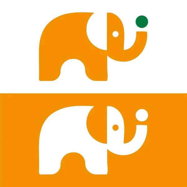 귀여운 코끼리 코끼리 로고입니다 코끼리 Design 코끼리 아이콘 Illustration Icon — 스톡 벡터
