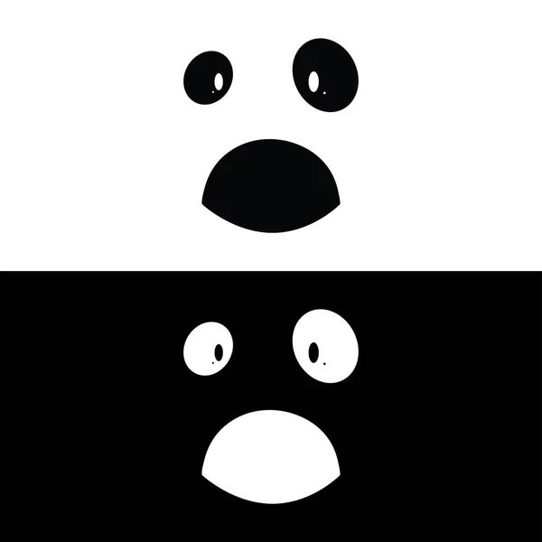 Projekt Logo Liścia Pandy Szablon Logo Pandy Śliczna Twarz Pandy — Wektor stockowy