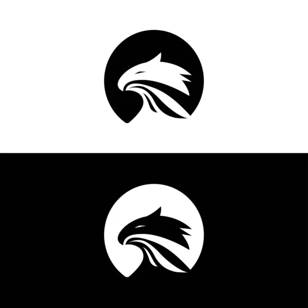 Logo Escudo Águila Icono Águila Cabeza Águila Vector Logotipo Escudo — Archivo Imágenes Vectoriales