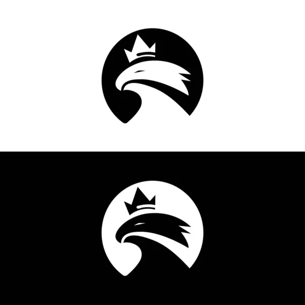 Logo Escudo Águila Icono Águila Cabeza Águila Vector Logotipo Escudo — Vector de stock