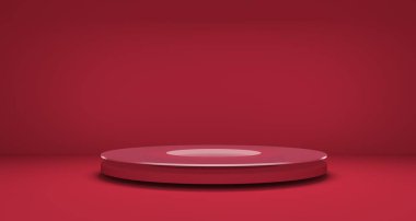 Magenta Ürün Görüntüleme Podyumu 'nun 3B illüstrasyonu