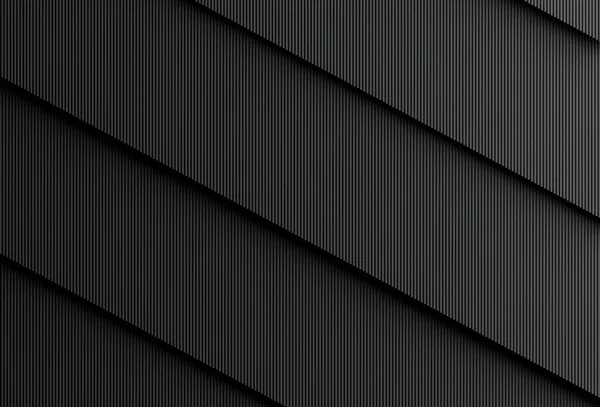 アブストラクト黒の斜線とコピースペース 3Dイラストの背景 3Dレンダリング — ストック写真