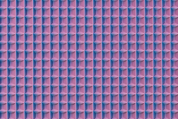 Minimalna Nowoczesna Architektura Geometrycznym Wzorem Skan Izometryczny Kwadratowa Mozaika Kolorze — Zdjęcie stockowe