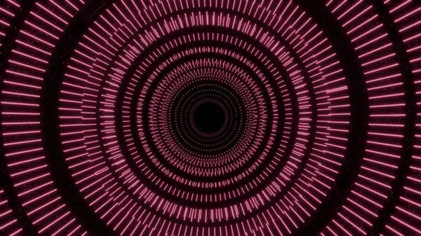 時間のVj抽象ライントンネル 3Dレンダリング — ストック写真