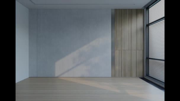 Modern Luxury Bedroom Presentera Processen Att Göra Sovrumsarrangemang Med Pulverblå — Stockvideo