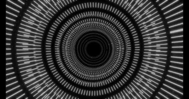 Animation Tunnel Abstract Lines Time Rendering — Stock Video