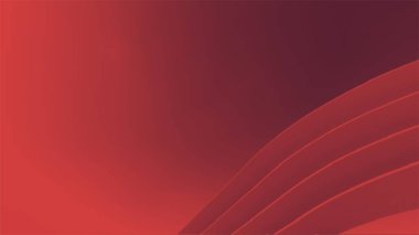 Kırmızı eğimli fütürist şekillerin soyut arkaplanı, kopyalama sapı, resimleme 3d canlandırması