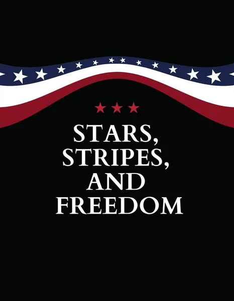 星条旗与自由 美国独立日 — 图库照片