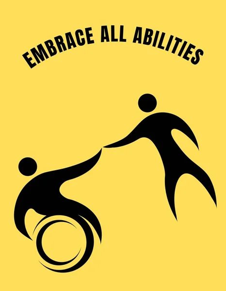 Abrace Todas Las Habilidades Día Internacional Las Personas Con Discapacidad —  Fotos de Stock