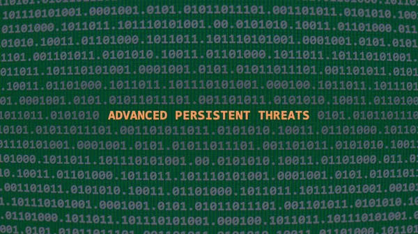 Cyber Attack Advanced Persistent Threats Vulnerability Text Binary System Ascii — Stock Photo, Image