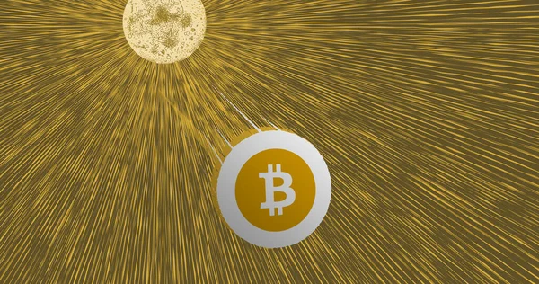 Ağustos 2023 Bir Bitcoin Çökmesi Kripto Bsv Limitin Altına Düştü — Stok fotoğraf