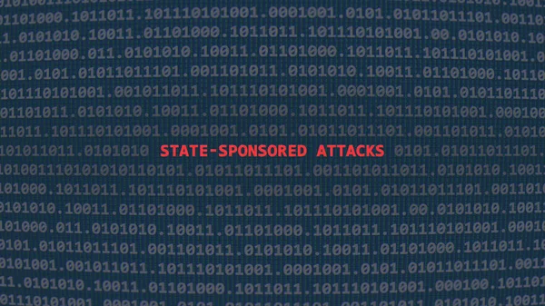 Ataques Cibernéticos Patrocinados Por Estado Texto Vulnerabilidad Estilo Arte Ascii — Foto de Stock