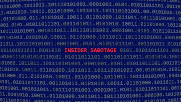 Sabotaje Interno Ataques Cibernéticos Texto Vulnerabilidad Estilo Arte Ascii Sistema — Foto de Stock