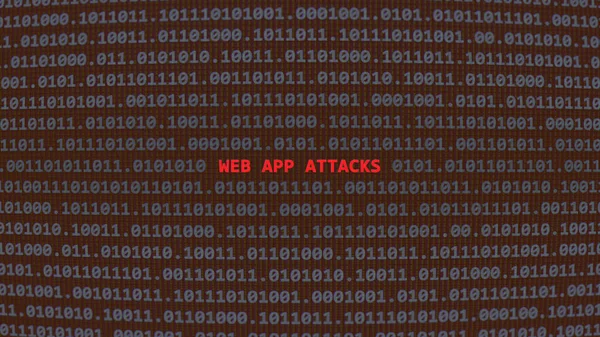 Ataques Aplicaciones Web Ciberataque Texto Vulnerabilidad Estilo Arte Ascii Sistema — Foto de Stock