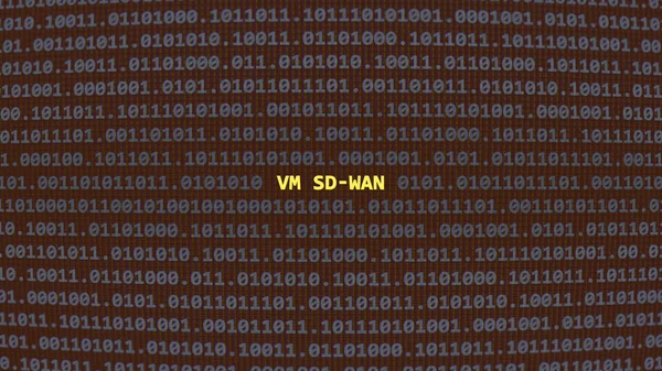 Cyberaanval Wan Kwetsbaarheidstekst Binaire Systeem Ascii Kunst Stijl Code Editor — Stockfoto