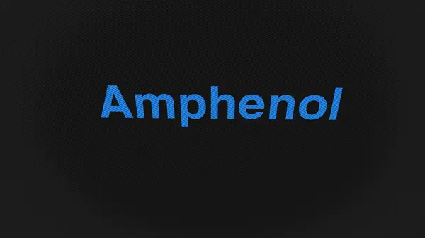 September 2023 Wallingford Connecticut Het Logo Van Amphenol Een Witte — Stockfoto