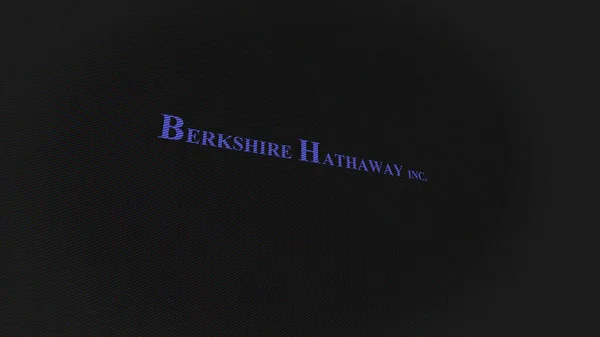 Вересня 2023 Омаха Небраска Логотип Berkshire Hathaway Білій Стіні Екранів — стокове фото