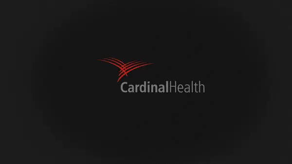 7月2023日 オハイオ州ダブリン スクリーンの白い壁にカーディナルヘルスのロゴ デバイス上のカーディナルヘルスブランド — ストック写真