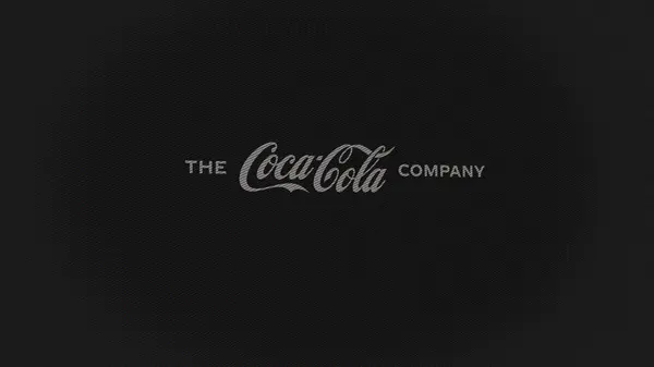 2023년 07일 애틀랜타 조지아 스크린의 코카콜라 장치에 코카콜라 브랜드 — 스톡 사진