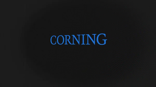 07Th September 2023 스크린의 Inc 장치에 Corning Inc 브랜드 — 스톡 사진
