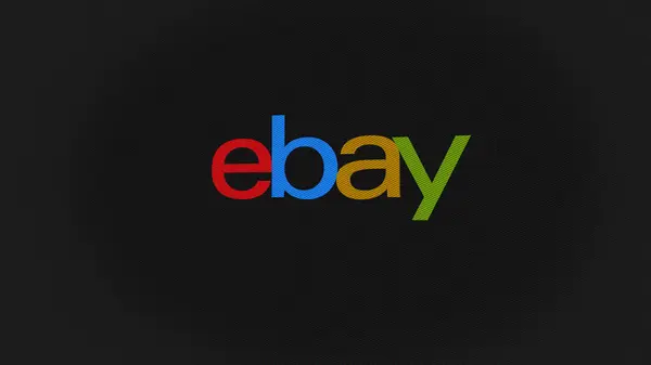 Září 2023 San Jose Kalifornie Logo Ebay Bílé Stěně Obrazovky — Stock fotografie