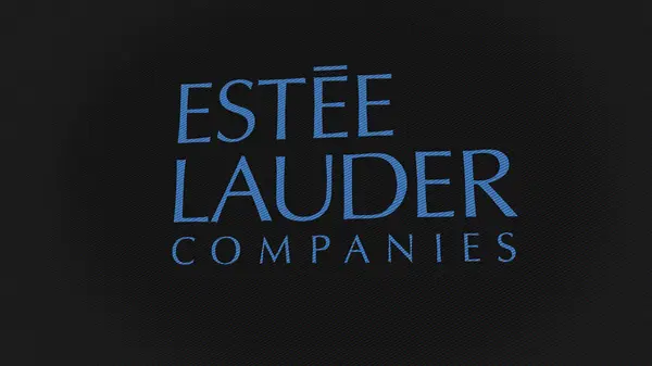 07Th September 2023 뉴욕시 스크린의 Este Lauder Este Lauder 장치에 — 스톡 사진