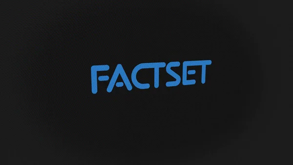 9月2023日 ノーウォーク コネチカット スクリーンの白い壁にファクトセットのロゴ デバイス上の Factset ブランド — ストック写真