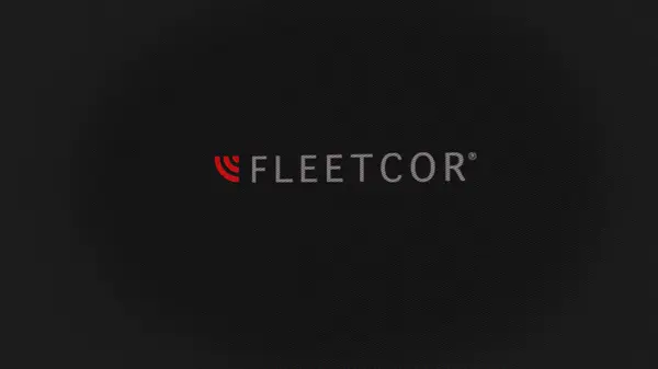 07Th September 2023 Atlanta Georgia Logo Fleetcor White Wall Screens — Stock Photo, Image
