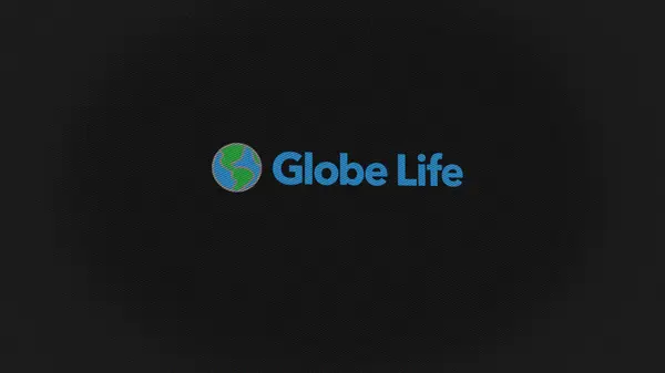 Вересня 2023 Маккінні Техас Логотип Globe Life Білій Стіні Екранів — стокове фото