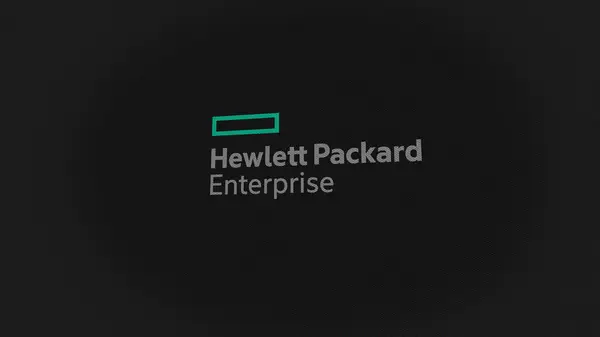 2023 Szeptember Houston Texas Hewlett Packard Enterprise Logója Képernyők Fehér — Stock Fotó