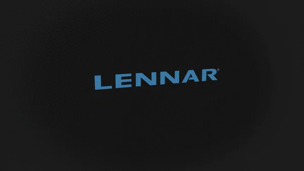 Eylül 2023 Miami Florida Lennar Beyaz Ekran Duvarındaki Logosu Lennar — Stok fotoğraf