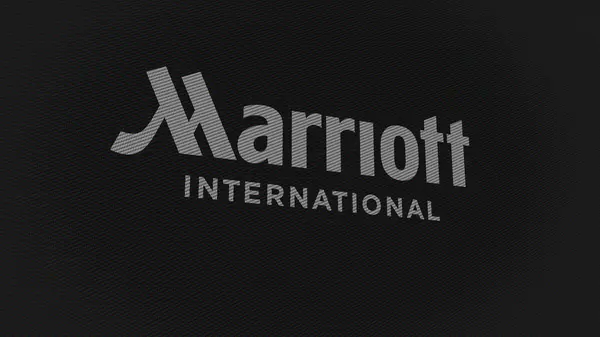 September 2023 Bethesda Maryland Marriott Internationals Logotyp Vit Vägg Skärmar — Stockfoto