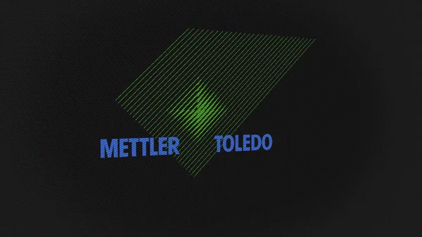 Вересня 2023 Колумб Штат Огайо Логотип Mettler Toledo Білій Стіні — стокове фото