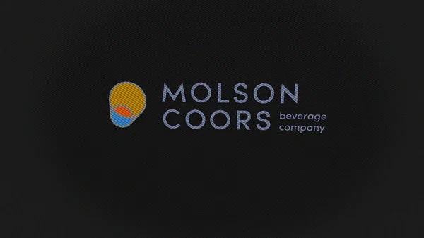 2023년 07일 시카고 일리노이 스크린의 Coors 회사의 Molson Coors Beverage — 스톡 사진