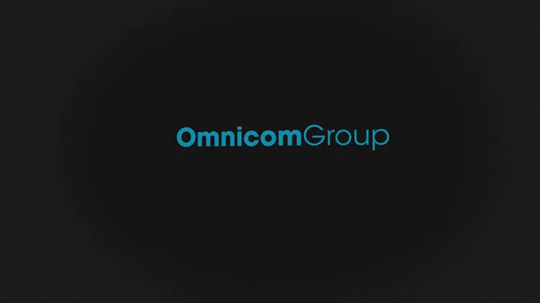 07Th September 2023 뉴욕시 스크린의 Omnicom 그룹의 장치에 Omnicom 브랜드 — 스톡 사진