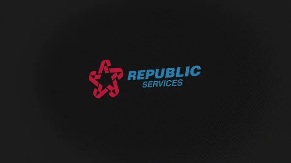 Septiembre 2023 Phoenix Arizona Logotipo Republic Services Una Pared Blanca —  Fotos de Stock