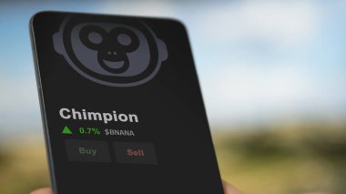 19 Eylül 2023. Chimpion 'un fiyatını analiz eden bir yatırımcı, kripto $BNANA limitin üzerine çıktı, BNANA ve fiyatın üstüne çıktı..