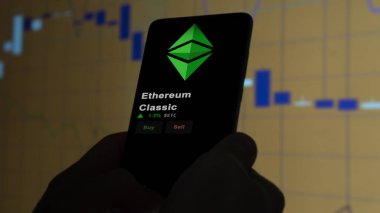 19 Eylül 2023. Ethereum Classic 'in fiyatını analiz eden bir yatırımcı, kripto $ETC limitin üzerine çıktı ve fiyatın üstüne çıktı..