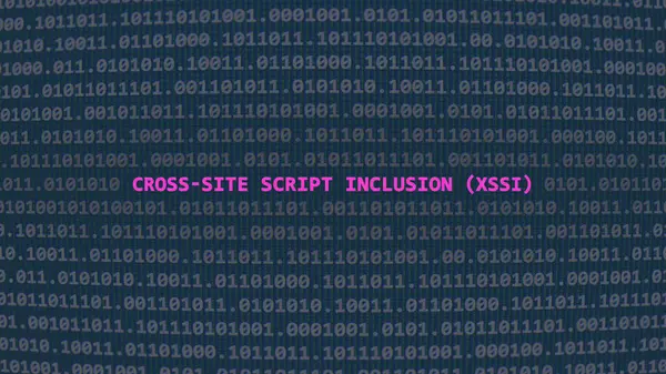 Cyber Attack Cross Site Script Inclusion Xssi Inglés Texto Vulnerabilidad — Foto de Stock