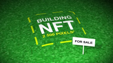 Aptal metaevren. WEB3 'te satılık bir arazi. Sanal gayrimenkul merkezsizleştirilmiş. Sembolik bir arazi. Dijital diyara meta dizeler halinde yatırım yapın. Token NFT 'ler kazanmak için oynar, web 3, web3. İngilizce metin: satılık. 